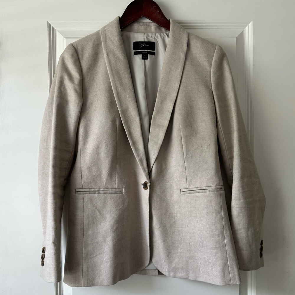 J. Crew Parke Blazer in Stretch Linen